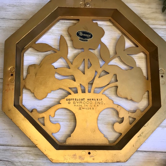 Set of Three Syroco Vintage Ornate Boho Wall Decor - Picture 6 of 12